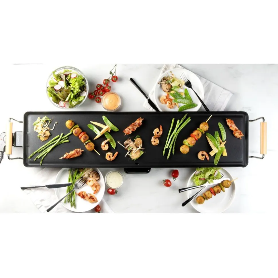 Domo Family & Friends Teppanyaki XXL 90x22cm 1800W houtlook