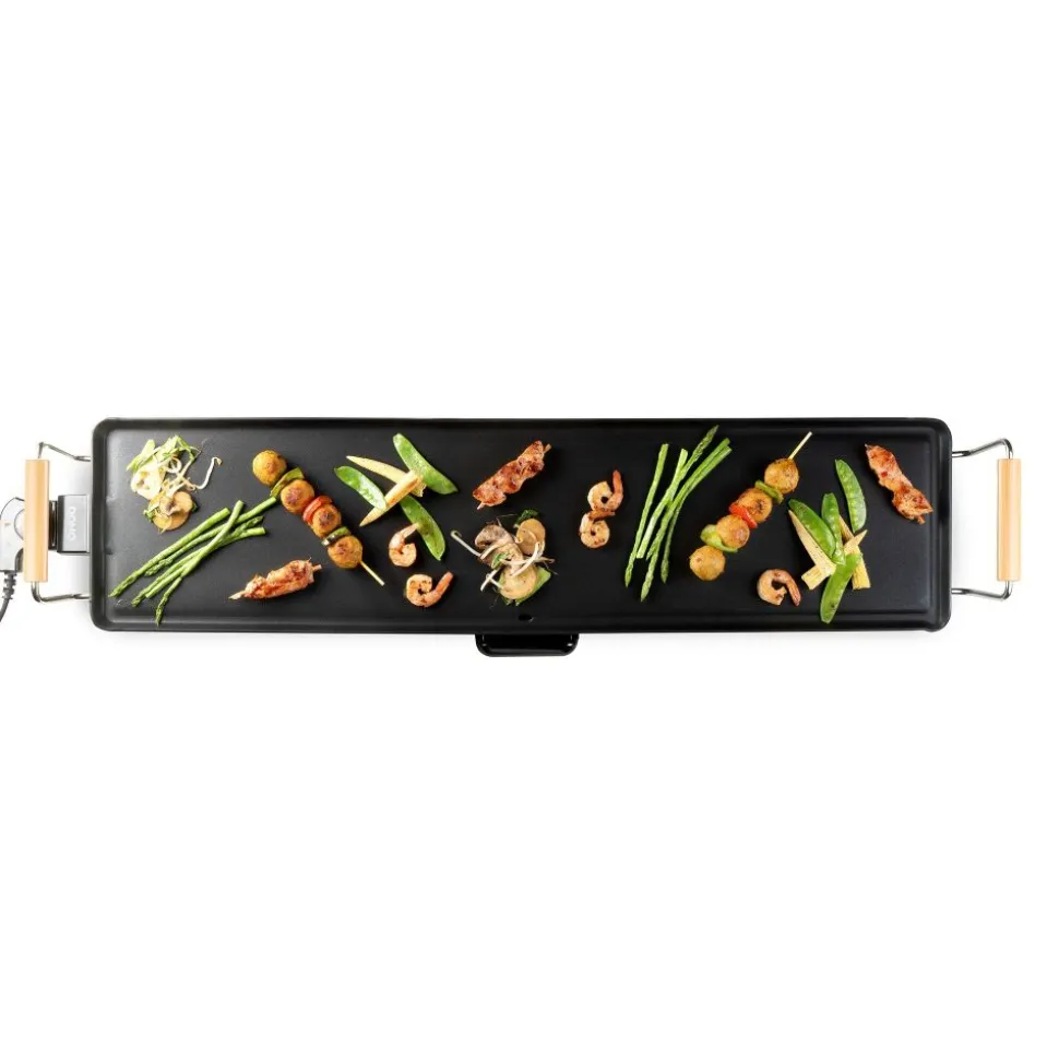 Domo Family & Friends Teppanyaki XXL 90x22cm 1800W houtlook