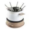 Domo Fondue - 8P - houtlook/wit - 1500 W