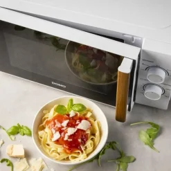 Domo Microgolfoven hout wit - solo - 20L