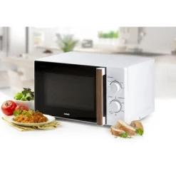 Domo Microgolfoven hout wit - solo - 20L