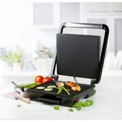 Domo Multifunctionele contactgrill Panini grill inox
