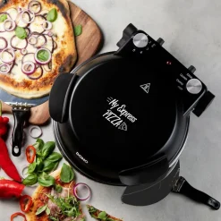 Domo My Express Pizza Pizzaoven zwart - keramische steen