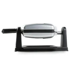 Domo Roterend Wafelijzer rechthoekige wafels 4x7 zilver