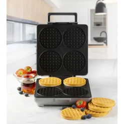 Domo Wafelijzer Wafflelicious - voor 4 ronde wafels