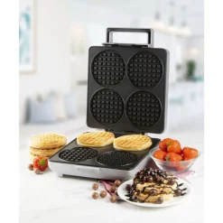 Domo Wafelijzer Wafflelicious - voor 4 ronde wafels