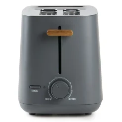 Domo Wood You Broodrooster 2 sneden mat grijs