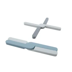 Dotz Opvouwbare panonderzetter uit silicone grijs of blauw 20x3.2x1.1cm