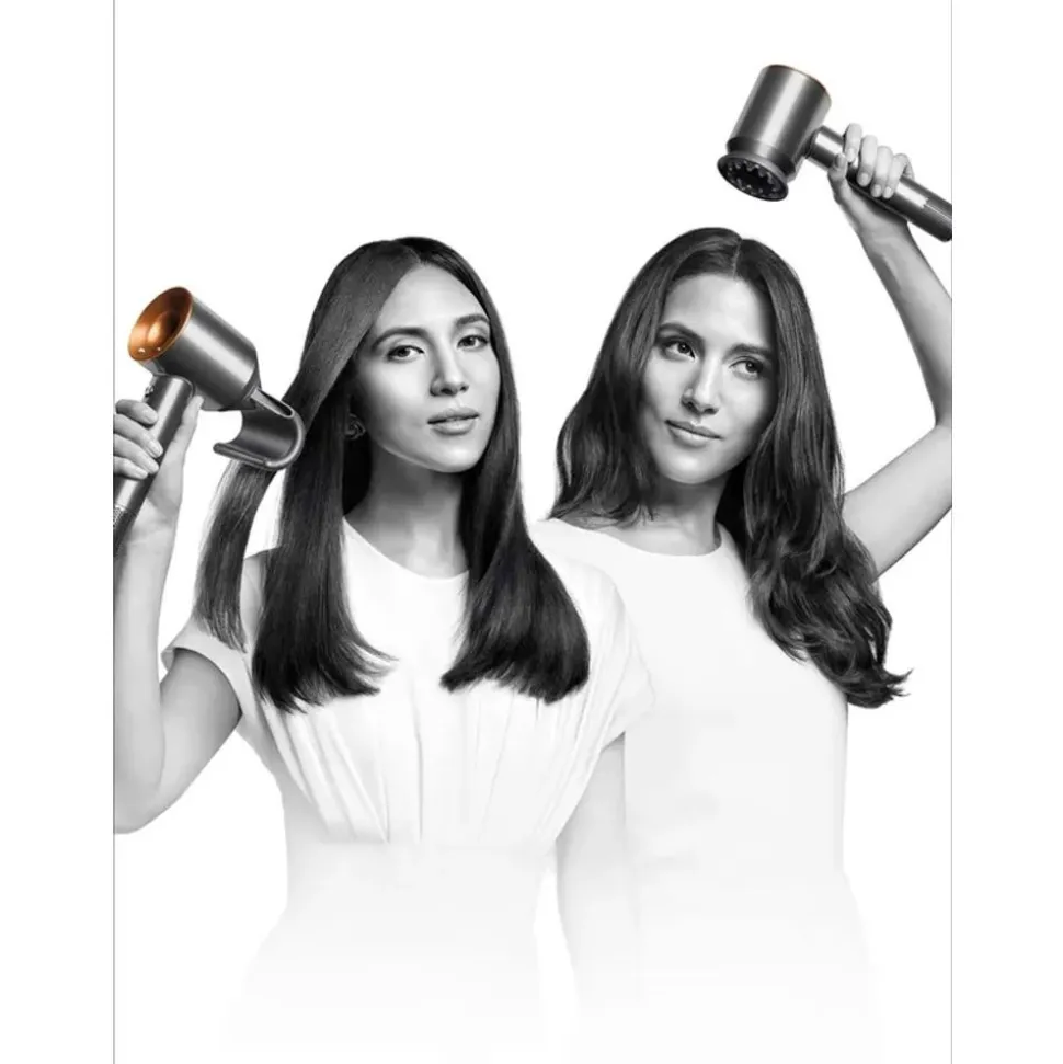 Dyson Supersonic™ föhn Straight+Wavy (Pruisisch blauw en koper)