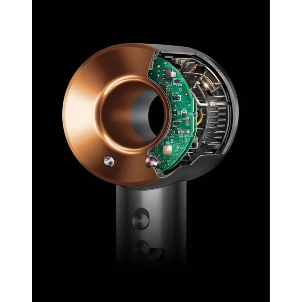 Dyson Supersonic™ föhn Straight+Wavy (Pruisisch blauw en koper)