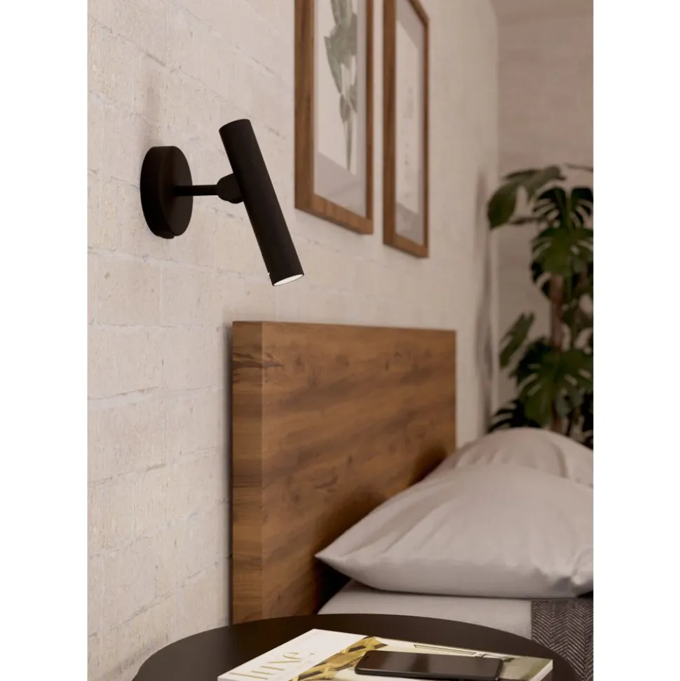 Eglo ALMUDAINA Wandlamp staal zwart H: 200 mm