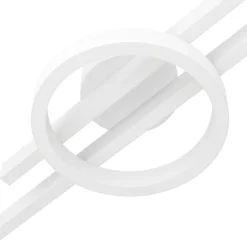 Eglo AMANDOLO Plafondarmaturen aluminium, staal wit / Kunststof wit H: 75 mm