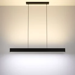 Eglo ANDREAS-Z hanglamp staal zwart / Kunststof wit H: 1100 mm