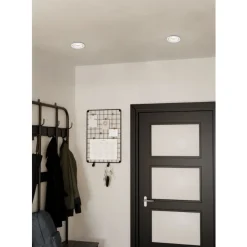 Eglo ARENALS inbouwarmatuur aluminium wit / Kunststof wit H: 38 mm | Ø 92 mm