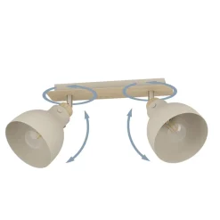 Eglo ARRECIFE spot staal bruin, nikkel-mat / staal zand H: 235 mm