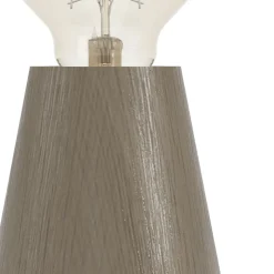 Eglo ASBY Tafellampen Hout donkerbruin H: 100 mm | Ø 85 mm