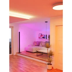 Eglo BALAMORTA-Z hanglamp staal zwart / Kunststof wit H: 1100 mm | Ø 55 mm