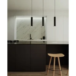 Eglo BALAMORTA-Z hanglamp staal zwart / Kunststof wit H: 1100 mm