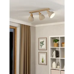 Eglo BALKSPOT/3 E27 ARRECIFE ZAND/HOUT