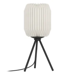 Eglo BELGRAVE Tafellampen staal zwart / papier wit H: 440 mm | Ø 180 mm