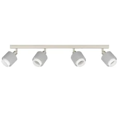 Eglo BELLIZZI spot staal nikkel-mat / textiel grijs, wit H: 185 mm