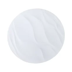 Eglo BENARIBA Wand-/plafondlamp staal wit / Kunststof wit H: 70 mm | Ø 440 mm