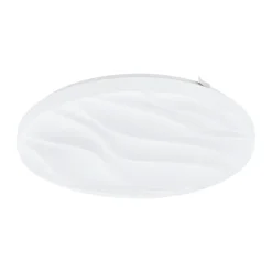 Eglo BENARIBA Wand-/plafondlamp staal wit / Kunststof wit H: 65 mm | Ø 330 mm