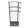 Eglo BREGANZO 1 Wandlamp staal verzinkt antraciet / Kunststof wit H: 300 mm