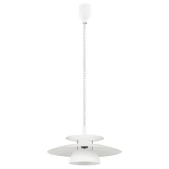 Eglo BRENDA hanglamp kunststof, staal wit, chroom / staal wit H: 1300 mm | Ø 430 mm