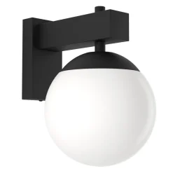 Eglo BUFALATA Wandlamp staal zwart / Kunststof wit H: 290 mm