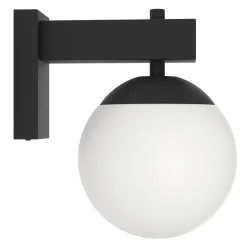 Eglo BUFALATA Wandlamp staal zwart / Kunststof wit H: 290 mm