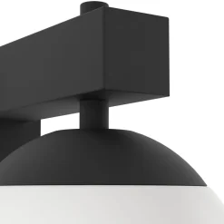 Eglo BUFALATA Wandlamp staal zwart / Kunststof wit H: 290 mm