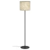 Eglo BUTTERBURN Staande lampen staal zwart / textiel met berkenbladeren beige, groen H: 1620 mm | Ø 360 mm