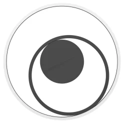 Eglo CALAGRANO-Z Plafondarmaturen aluminium, staal zwart / Kunststof wit H: 35 mm | Ø 450 mm