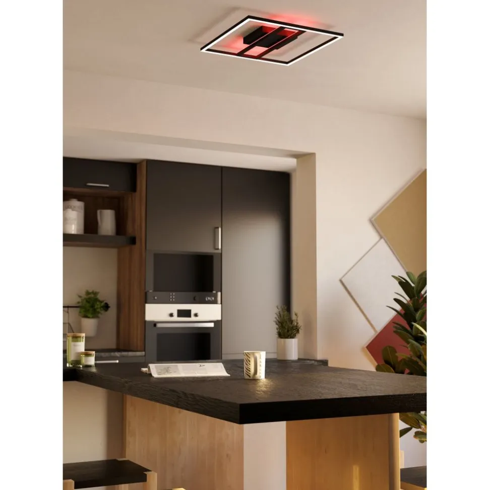 Eglo CALAGRANO-Z Plafondarmaturen aluminium, staal zwart / Kunststof wit H: 50 mm