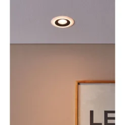 Eglo CALONGE inbouwarmatuur Kunststof zwart, wit Ø 100 mm