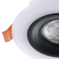 Eglo CALONGE RGB inbouwarmatuur Kunststof zwart, wit H: 32 mm | Ø 98 mm