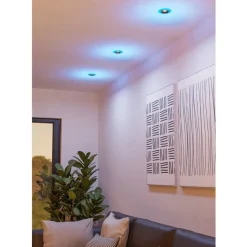 Eglo CALONGE RGB inbouwarmatuur Kunststof zwart, wit H: 32 mm | Ø 98 mm