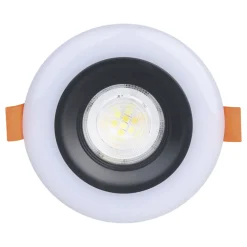 Eglo CALONGE RGB inbouwarmatuur Kunststof zwart, wit H: 32 mm | Ø 98 mm