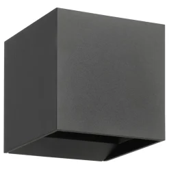 Eglo CALPINO 3 Wandlamp aluminium antraciet / Glas helder H: 100 mm