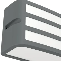 Eglo CAMARDA Wandlamp aluminium antraciet / Kunststof wit H: 110 mm