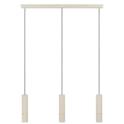 Eglo CAMINIA hanglamp staal zand, geborsteld messing H: 1100 mm