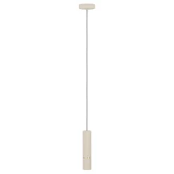 Eglo CAMINIA hanglamp staal zand, geborsteld messing H: 1100 mm | Ø 60 mm