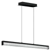 Eglo CARDITO 1 hanglamp aluminium, staal zwart / glas, kristal helder H: 1100 mm