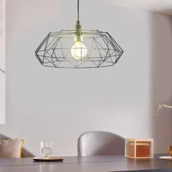 Eglo CARLTON 2 hanglamp staal zwart H: 1100 mm | Ø 455 mm