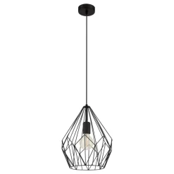 Eglo CARLTON hanglamp staal zwart H: 1100 mm | Ø 310 mm