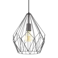 Eglo CARLTON hanglamp staal zwart H: 1100 mm | Ø 310 mm