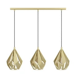 Eglo CARLTON hanglamp staal goudkleuren H: 1100 mm