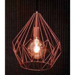 Eglo CARLTON hanglamp staal koperkleuren H: 1100 mm | Ø 310 mm