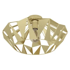 Eglo CARLTON Plafondarmaturen staal goudkleuren H: 235 mm | Ø 470 mm
